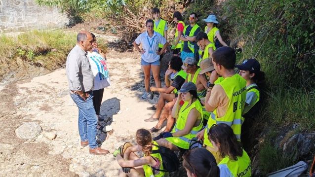 Voluntarios del Costa Azul en su primera jornada