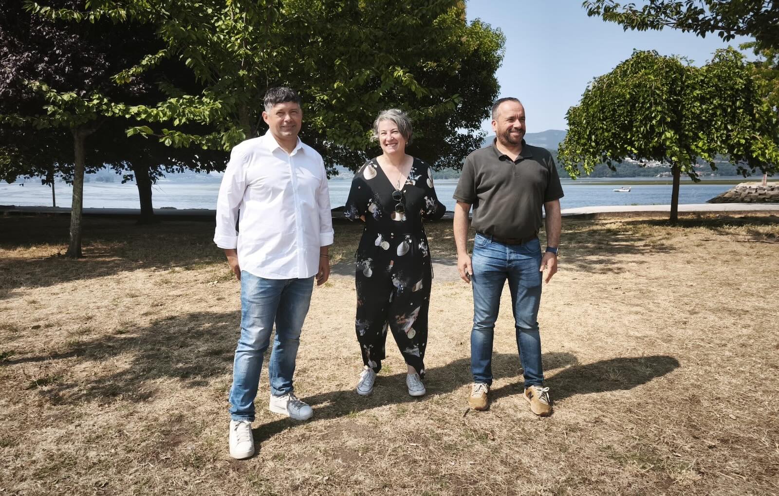 Manu Lourenzo, Eva Vilaverde y César Poza