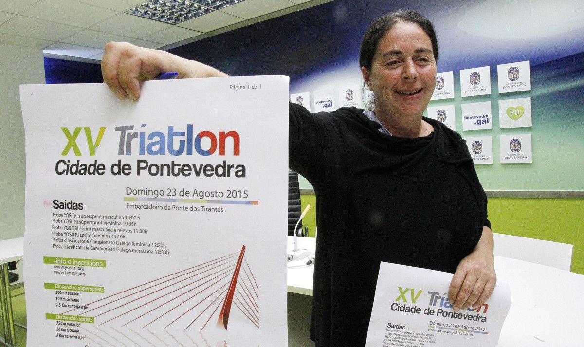Anxos Riveiro presenta el XV Tríatlon Popular Cidade de Pontevedra