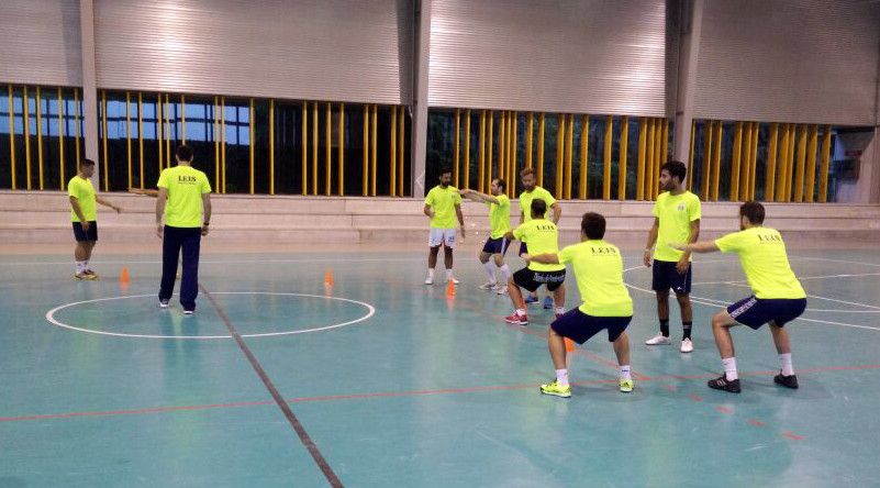 Primer entrenamiento del Leis Pontevedra 15/16