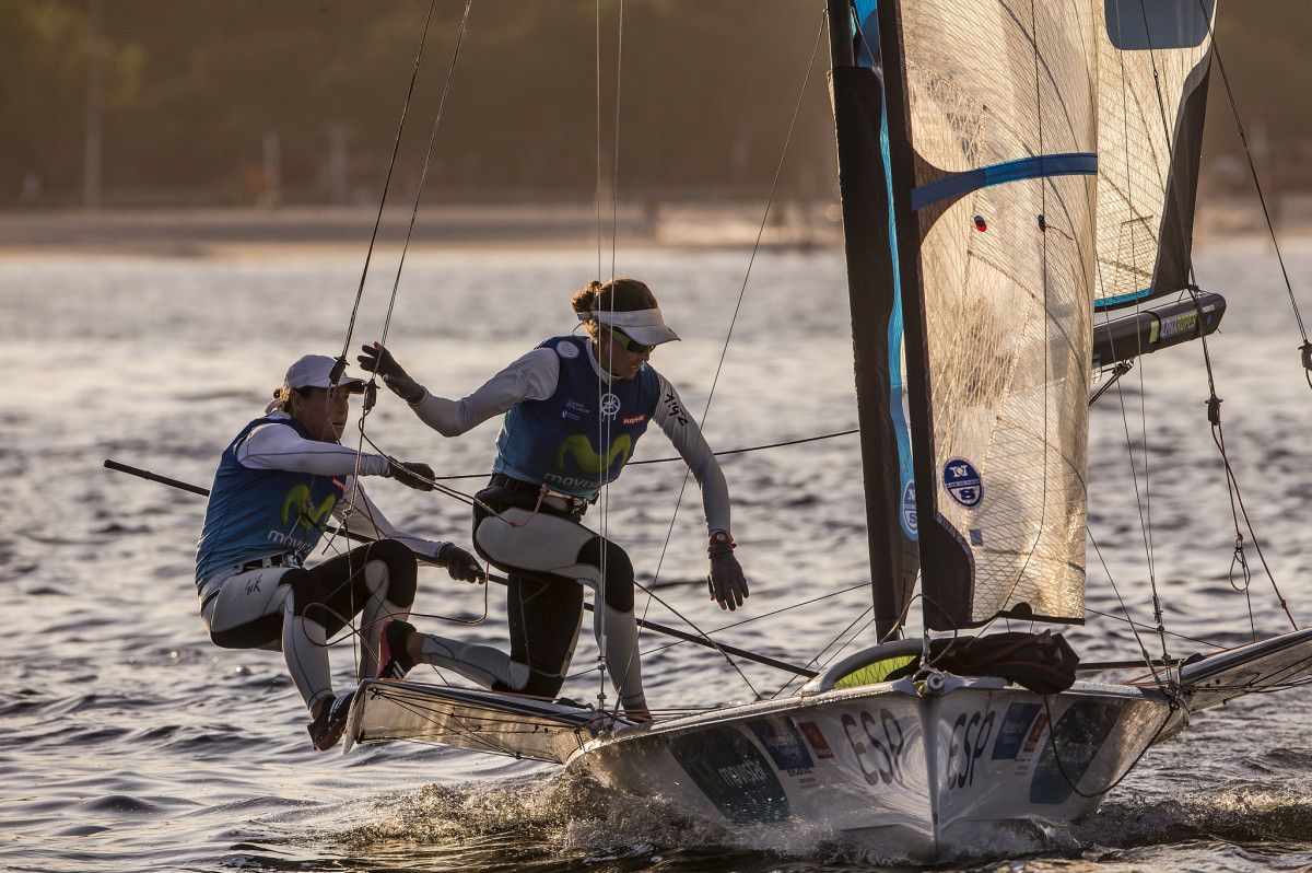 Támara Echegoyen y Berta Betanzos durante el Test Olímpico en Río de Janeiro