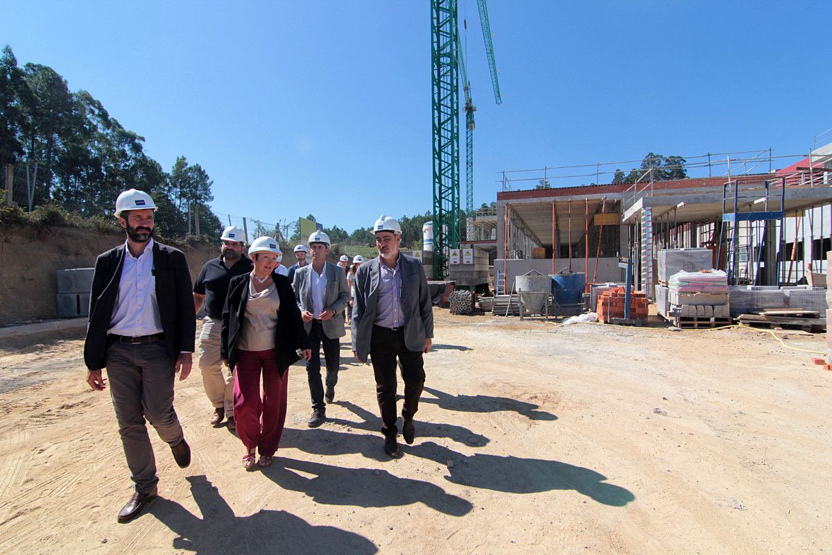 Visita  a las obras del Hospital de o Salnés