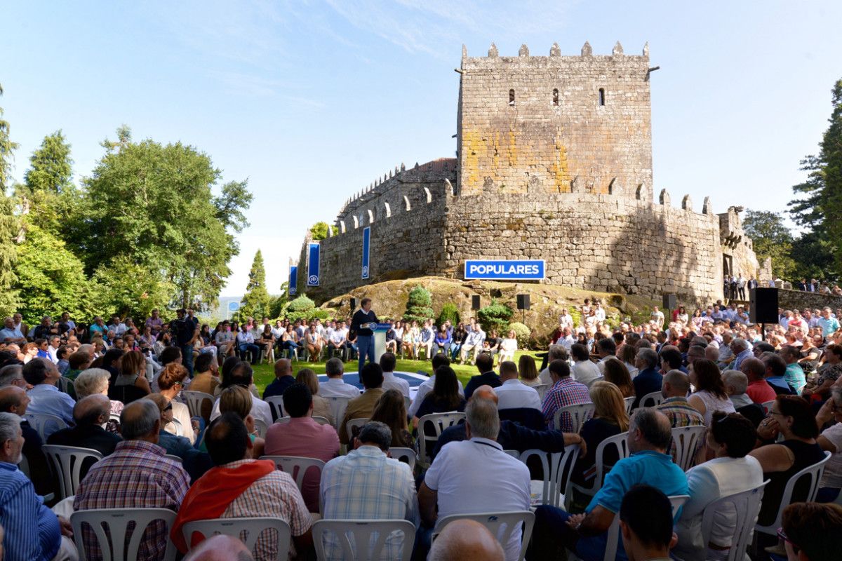 Acto de inicio del curso político del PP en el castillo de Soutomaior