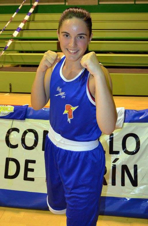 Alba Pedrosa, boxeadora del Team Thunder Marín