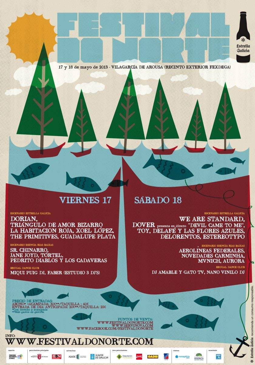Cartel definitivo do Festival do Norte 2013