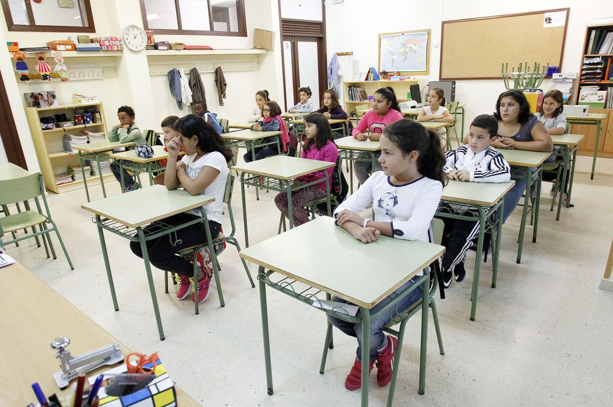 Inicio del curso escolar en el colegio de Marcón