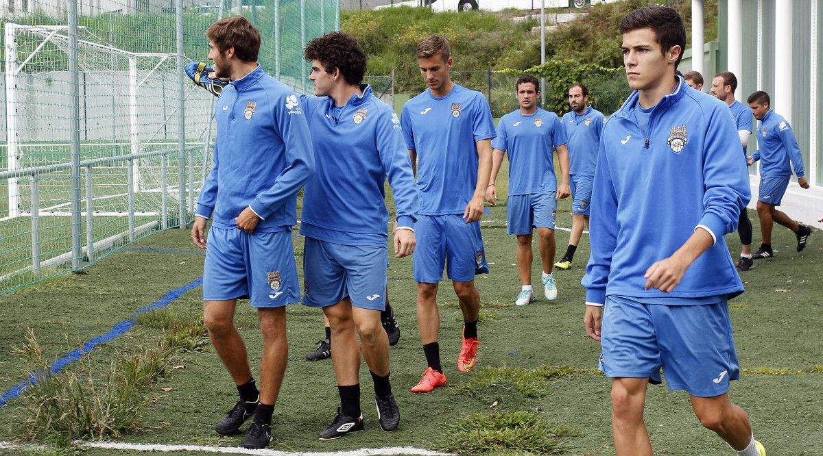 Entrenamiento del Pontevedra en Príncipe Felipe