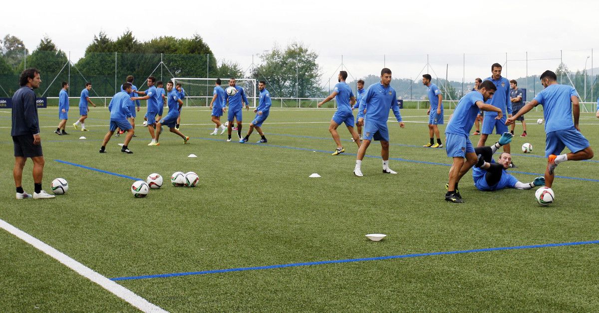 Entrenamiento del Pontevedra en Príncipe Felipe Entrenamiento del Pontevedra en Príncipe Felipe