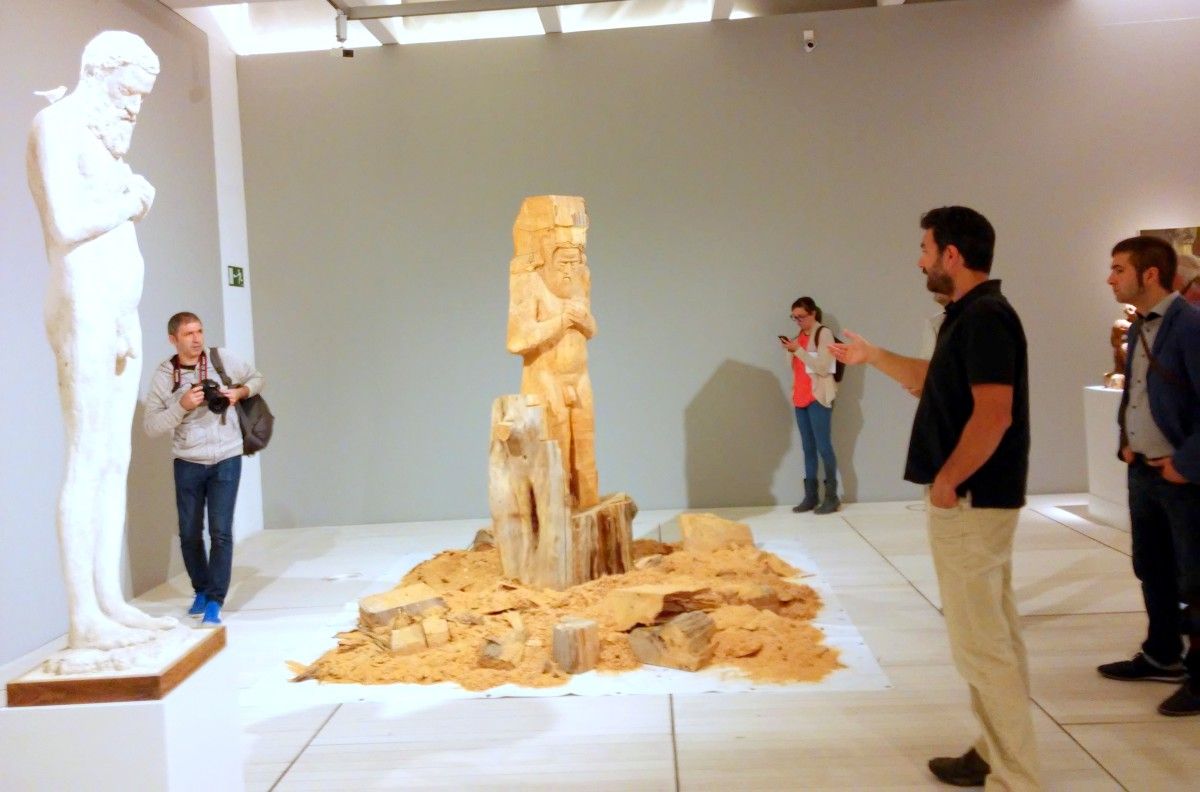 Montaxe da exposición 'Senso Sublime' de Sergio Portela