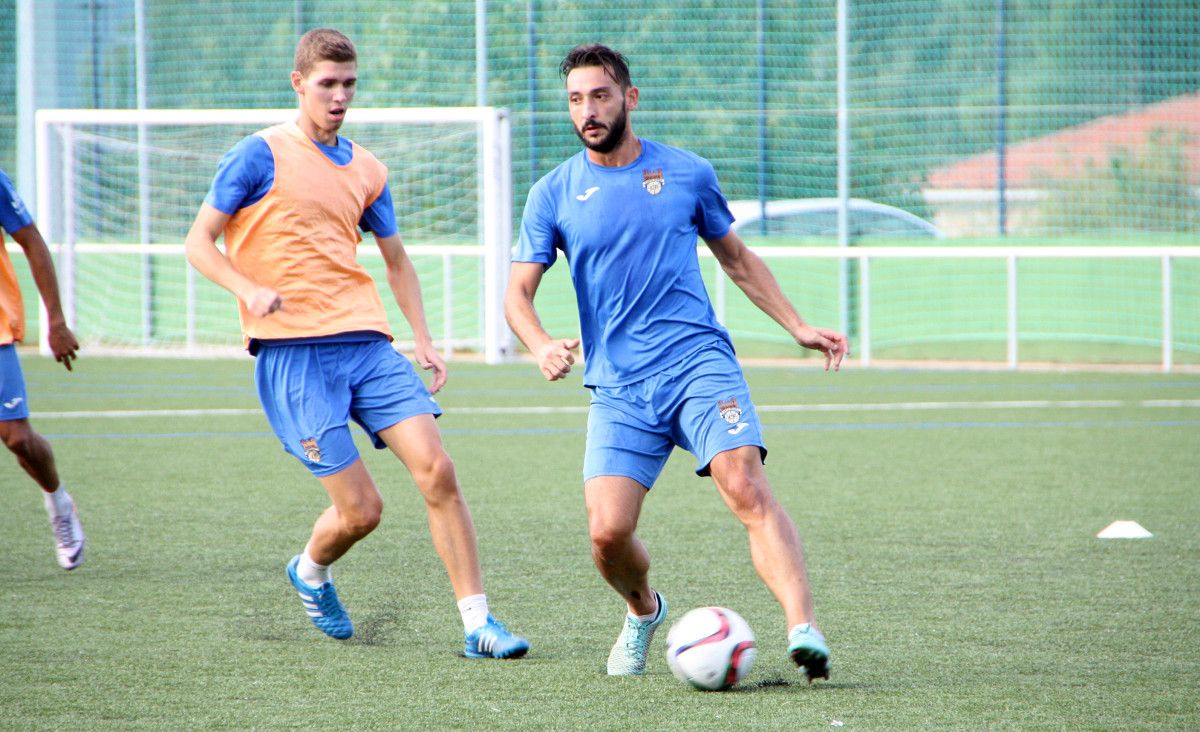 Pablo Carnero entrenando en Príncipe Felipe