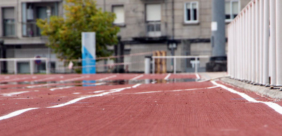 Estado de la pista de atletismo del CGTD tras la reforma