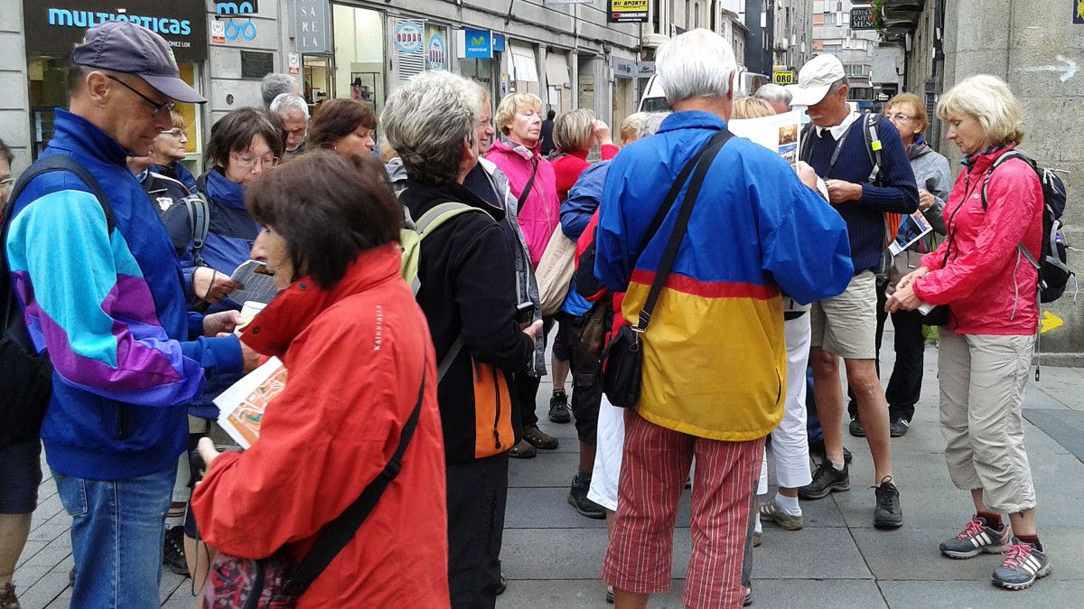 Turistas en Pontevedra