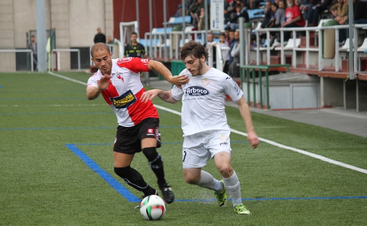 Juanjo, no partido entre Silva SD e Arosa SC na A Grela