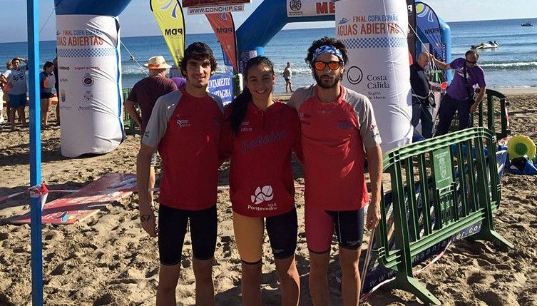 Equipo del Galaico en la Copa de España de Aguas Abiertas