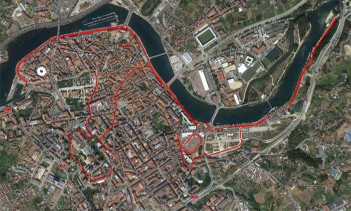 Recorrido del Medio Maratón Pontevedra 2015