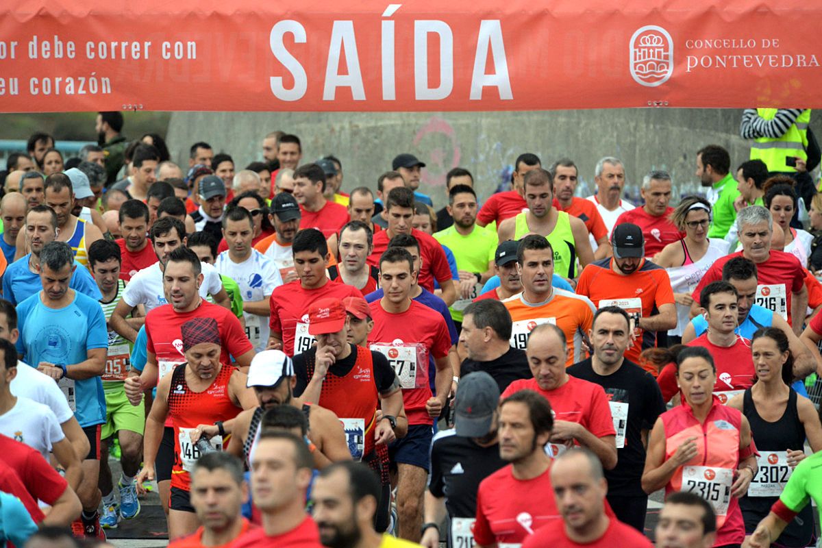 Participantes en el XX Medio Maratón Cidade de Pontevedra