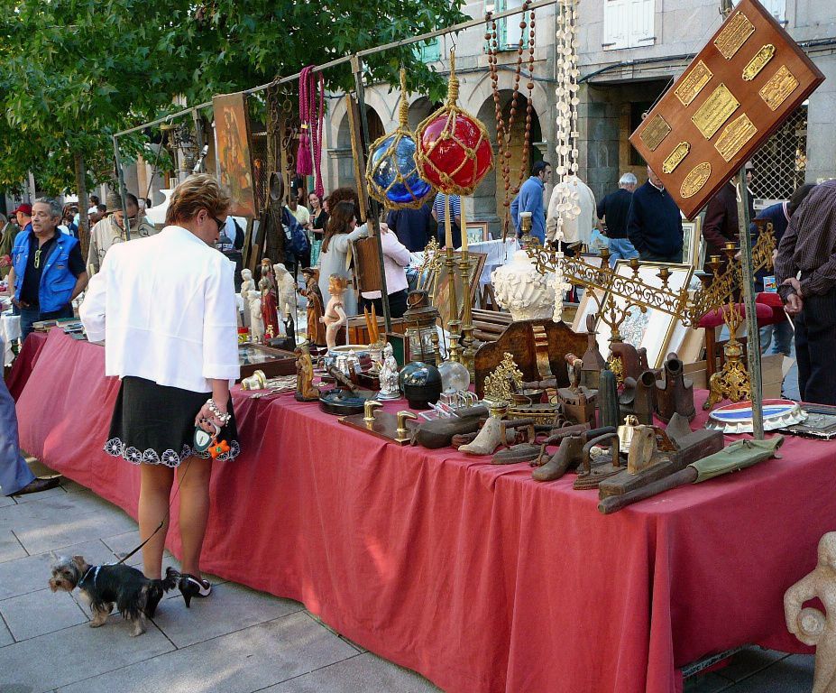 Mercadillo de antiguedades en A Verdura