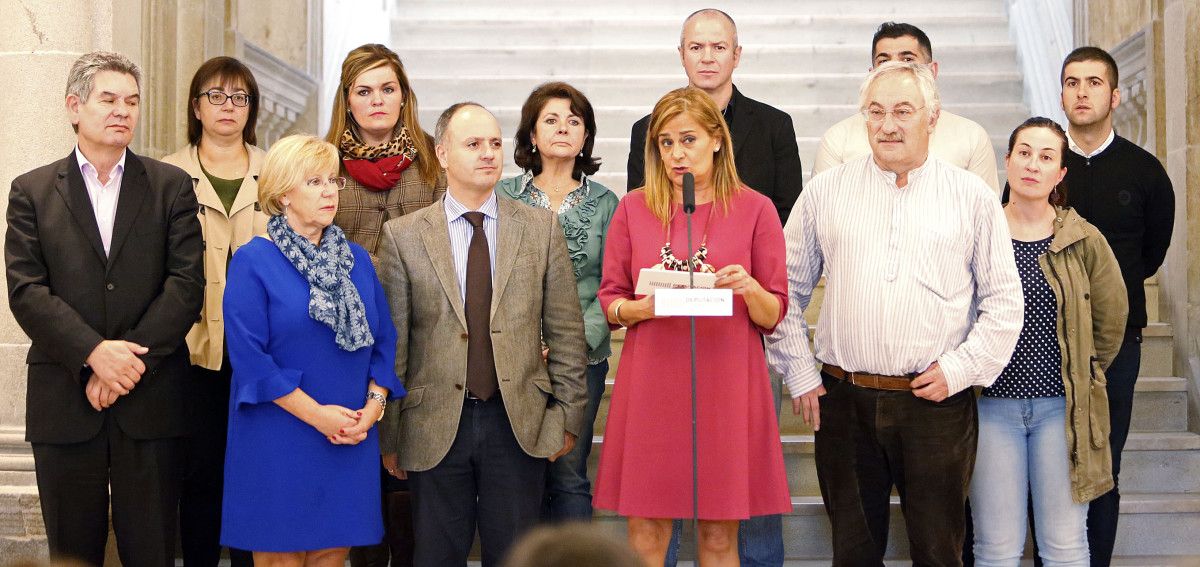 Acto de valoración dos cen primeiros días do goberno PSdeG-BNG na Deputación