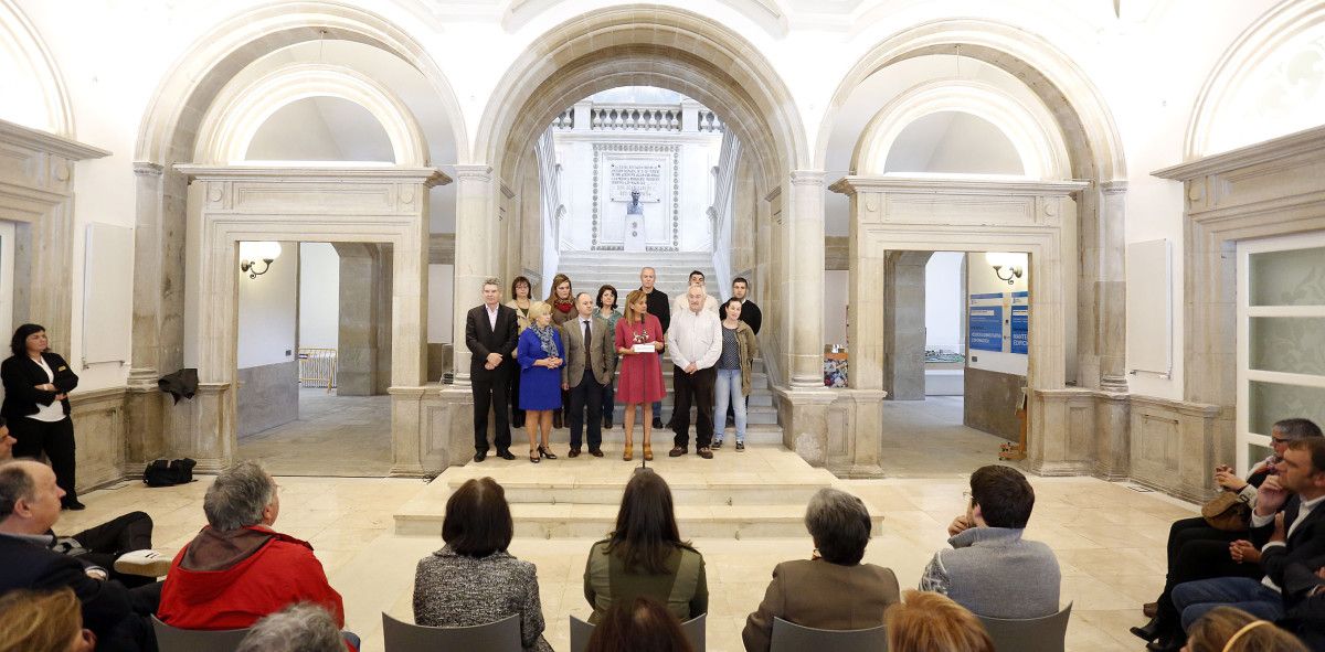 Acto de valoración de los cien primeros días de gobierno PSdeG-BNG en la Deputación