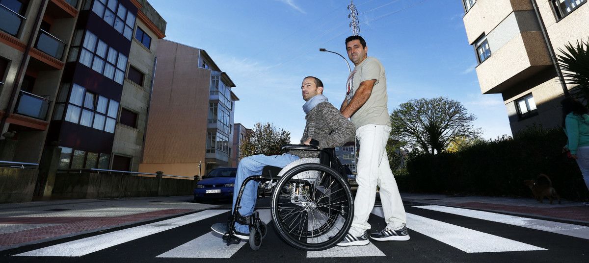 Paulo Fontán en la urbanización de Monte Porreiro