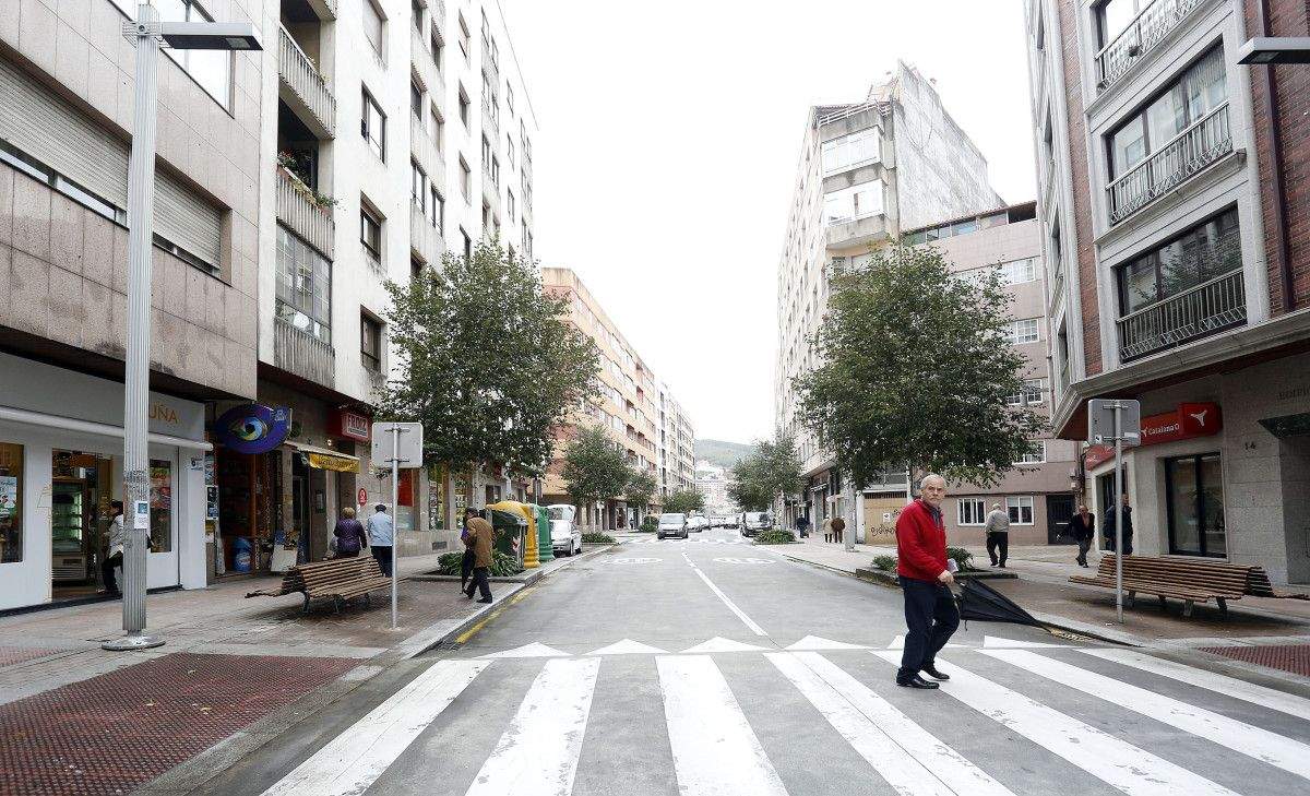Paseo de Colón, en Pontevedra