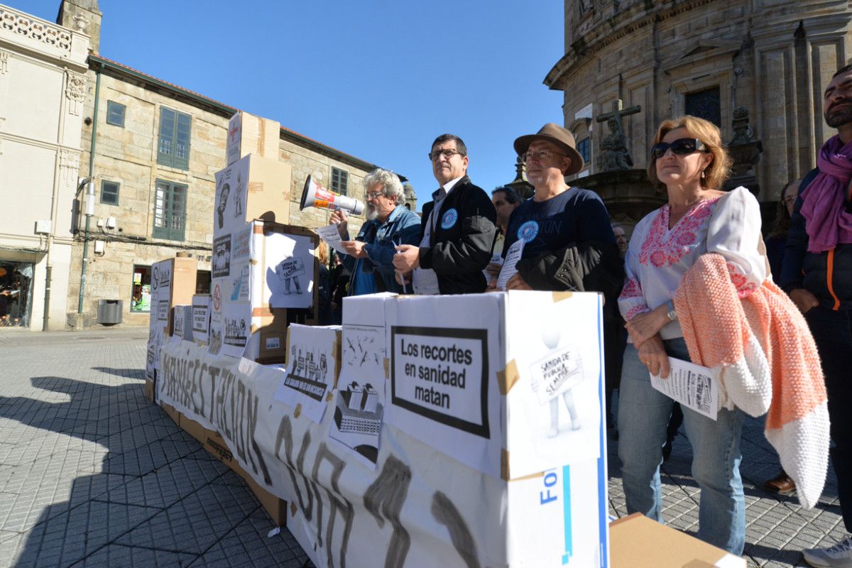 Acto para solicitar la participación en la manifestación por la sanidad pública
