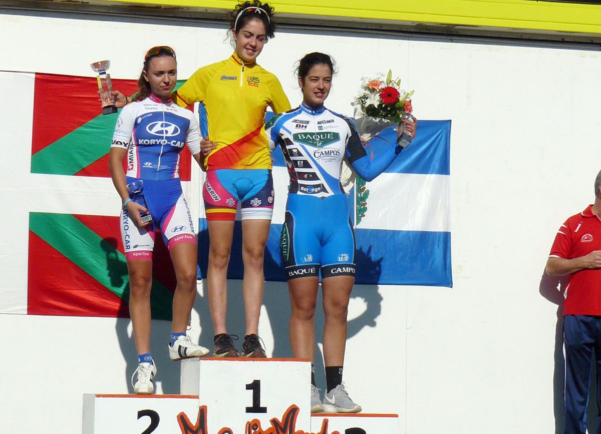 Irene Trabazo, no podio da Copa de España en Muskiz