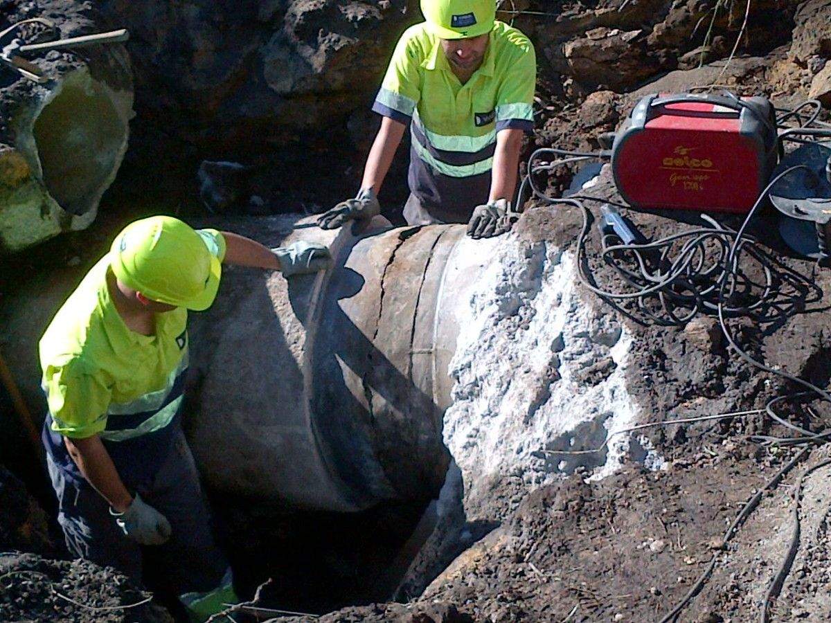 Obras de Viaqua en Monte Porreiro