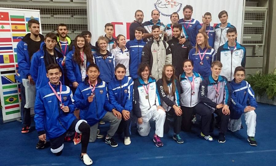 Selección Gallega de Taekwondo en el Open de Croacia