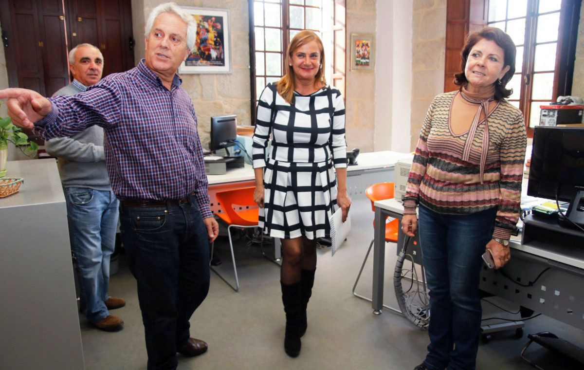 Visita institucional de Carmela Silva al Concello de Poio