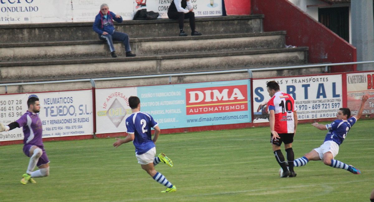 Partido entre Arosa e As Pontes na Lomba