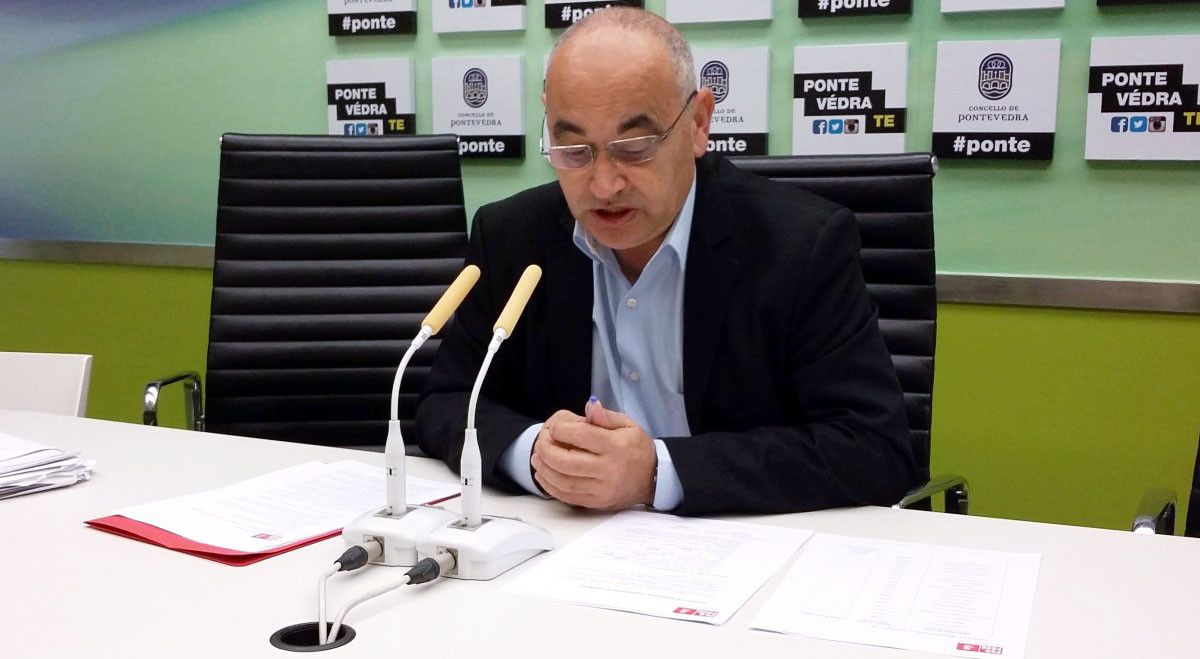 Agustín Fernández, portavoz del PSdeG-PSOE en Pontevedra