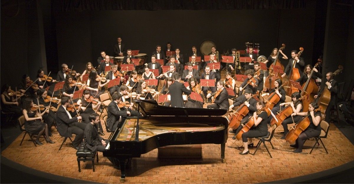 Un dos concertos da Orquestra Filharmónica Cidade de Pontevedra