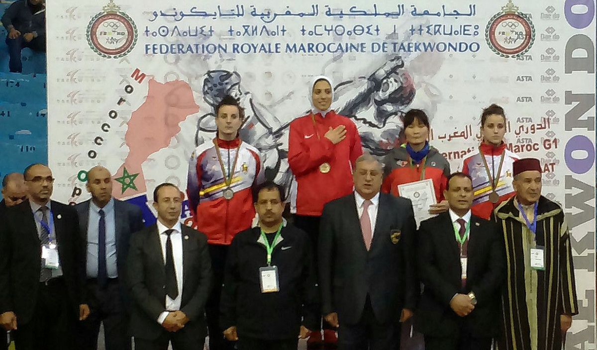 Lua Piñeiro y Katya Calvar en el podio del Open de Marruecos