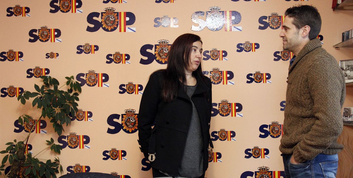 Sandra Fernández e Cándido Covas, do SUP