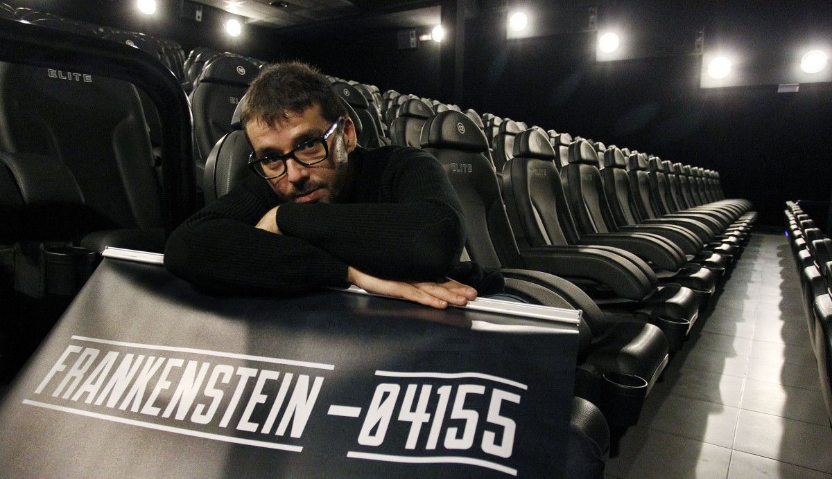Aitor Rei nunha sala dos cines Vialia de Pontevedra Aitor Rei nunha sala dos cines Vialia de Pontevedra