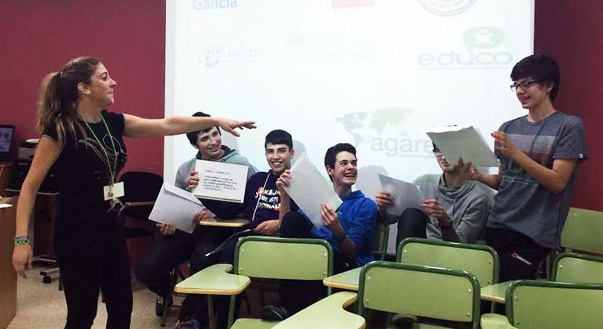 Taller de educación en valores del proyecto 'O mundo que queremos' en el CPI Toural de Vilaboa
