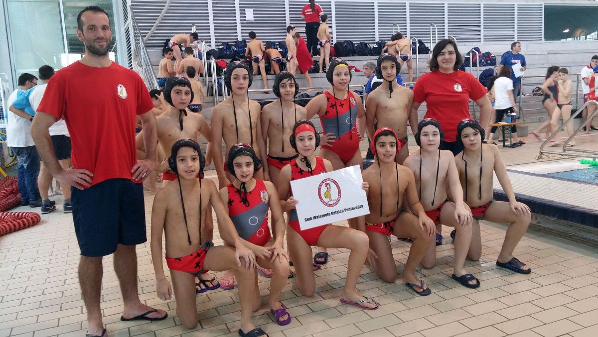 Equipo alevín do Galaico no Open Turbo Chritmas Cup