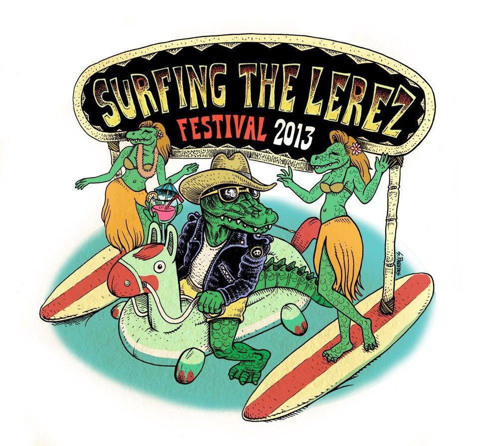 Logotipo escogido este año para el festival Surfing The Lerez