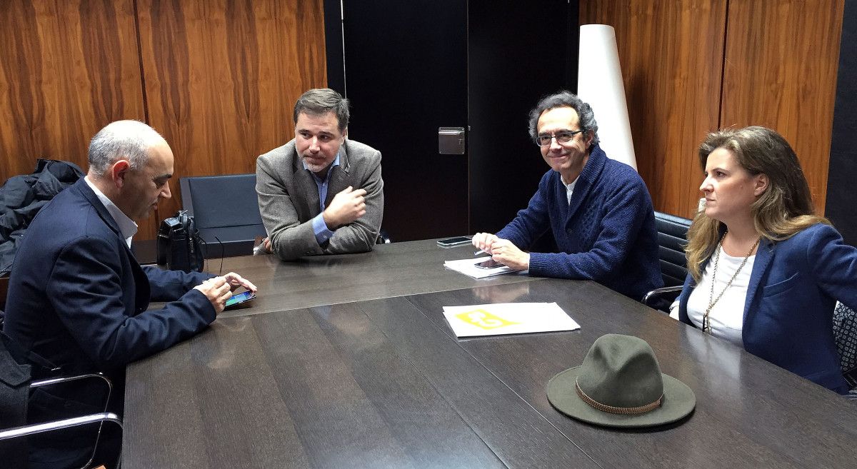 Reunión de los portavoces de la oposición en el Concello