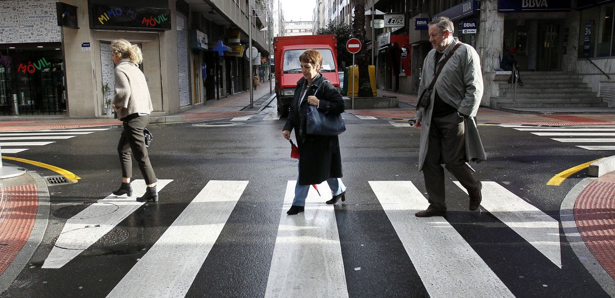 Cruce entre las calles Sagasta, Cruz Gallástegui y Castelao