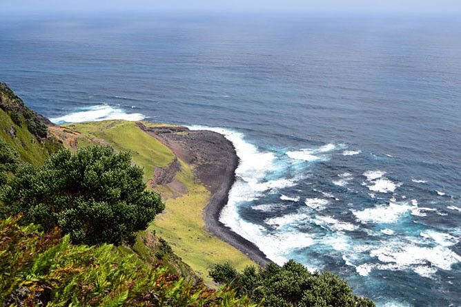 Punta de Anchorstock donde fue localizada la botella