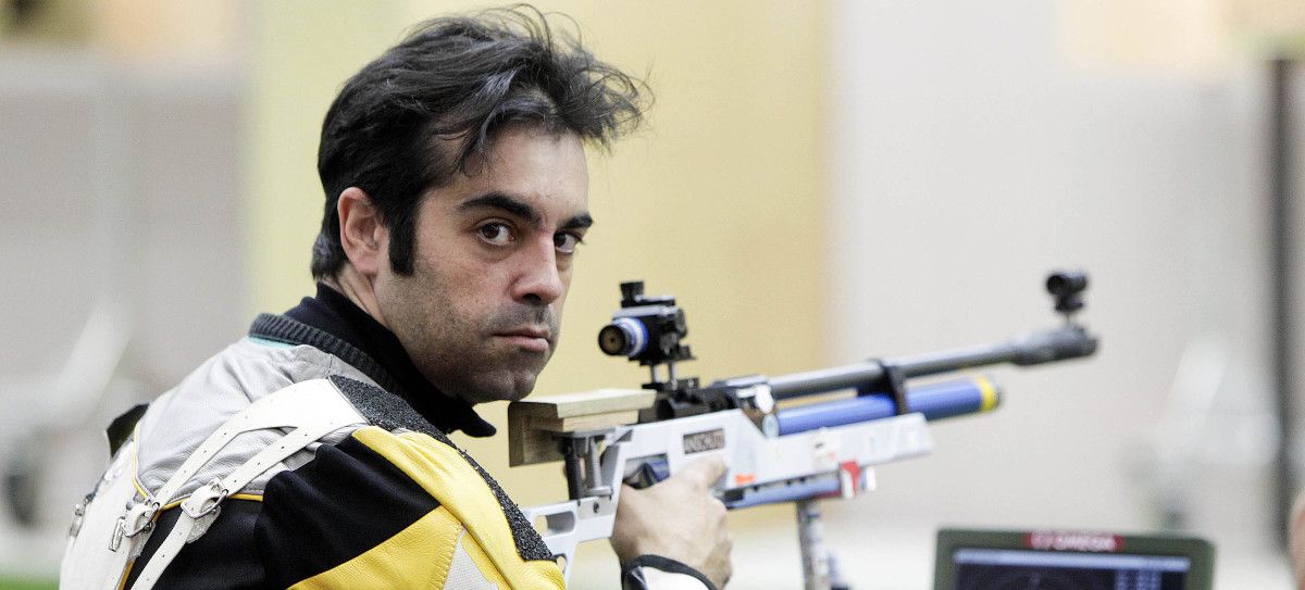 Juan Antonio Saavedra durante una competición
