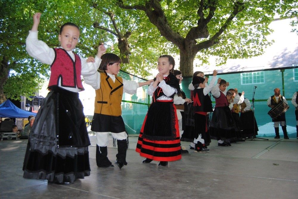 Exhibición de baile en el marco de la Festa da Troita