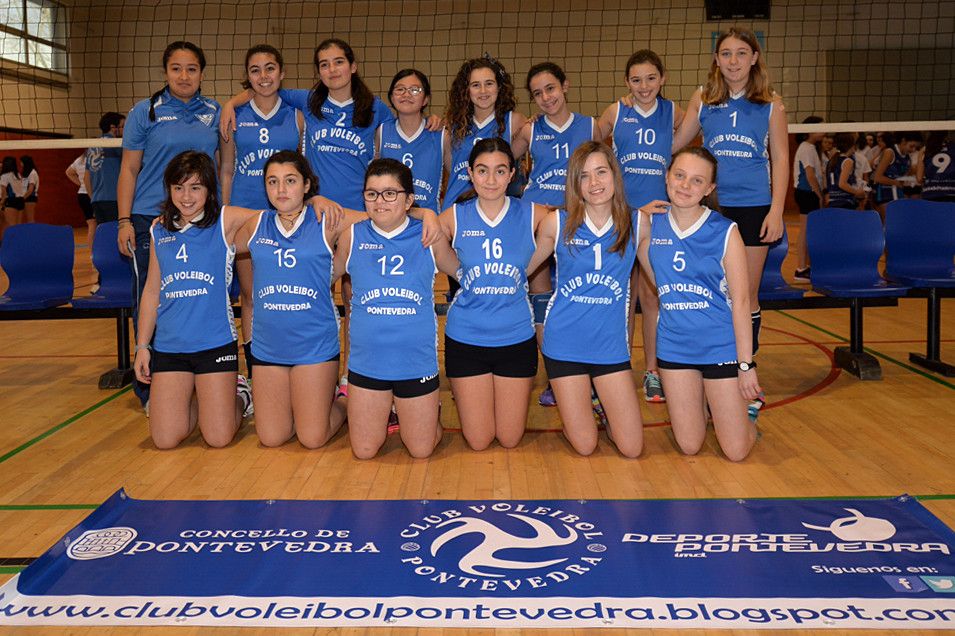 Presentación de los equipos del Club Voleibol Pontevedra
