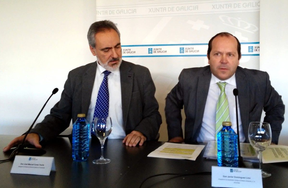 José Manuel Cores Tourís, delegado da Xunta de Galicia, con Javier Domínguez Lino, presidente de Sogama