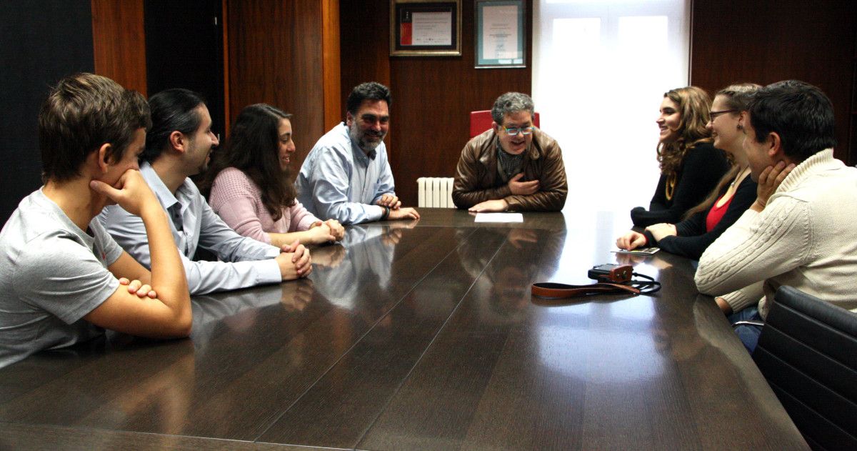 Recepción en el Concello de los voluntarios en Noites Abertas