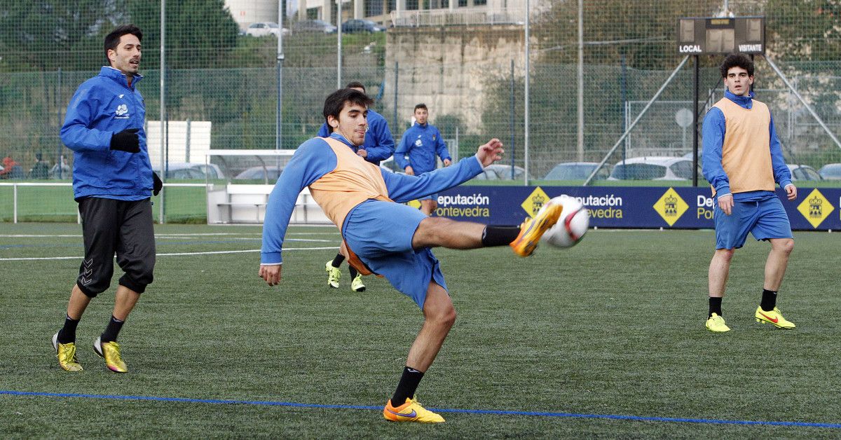 Entrenamiento del Pontevedra en Príncipe Felipe Entrenamiento del Pontevedra en Príncipe Felipe