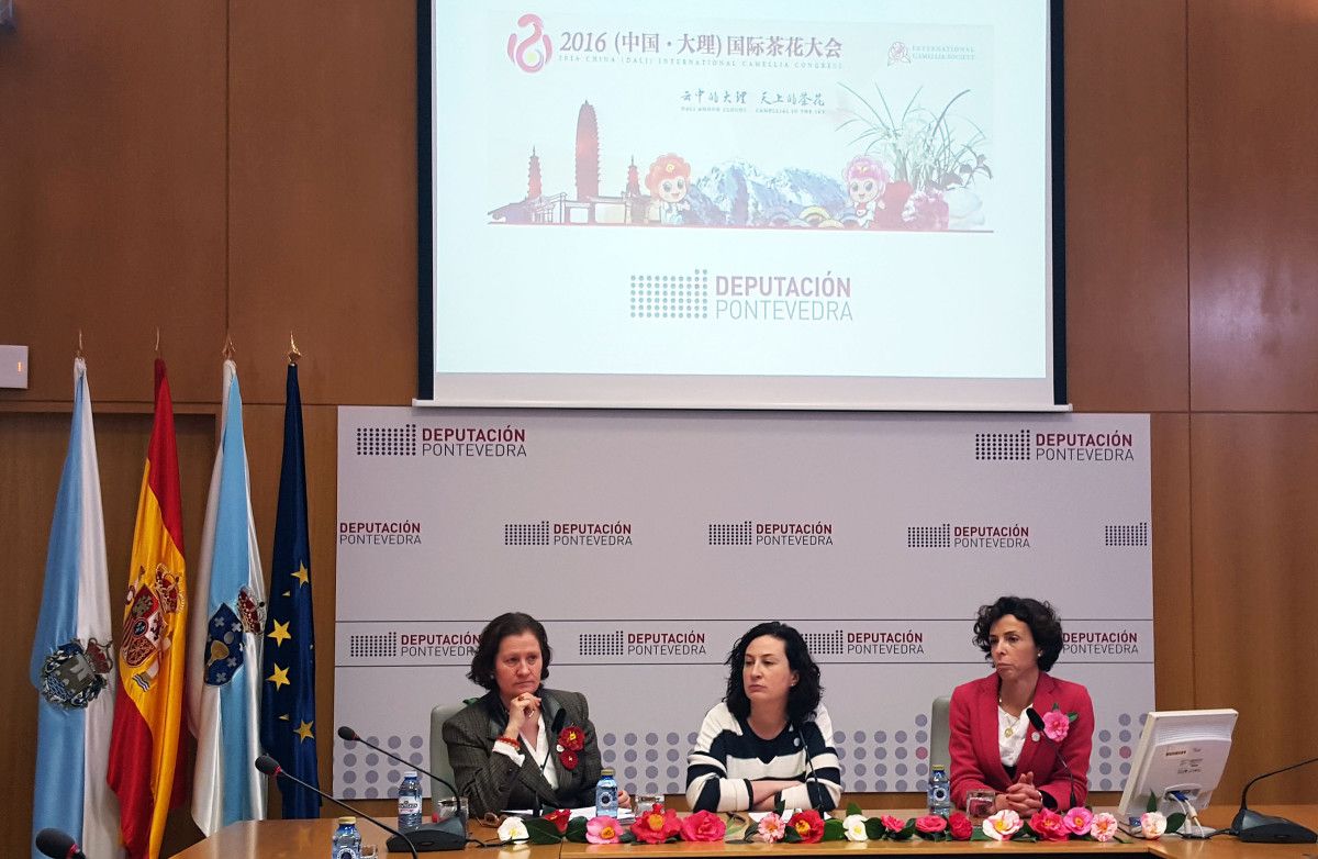 Carmen Salinero e Eva Vilaverde, nunha rolda de prensa na Deputación
