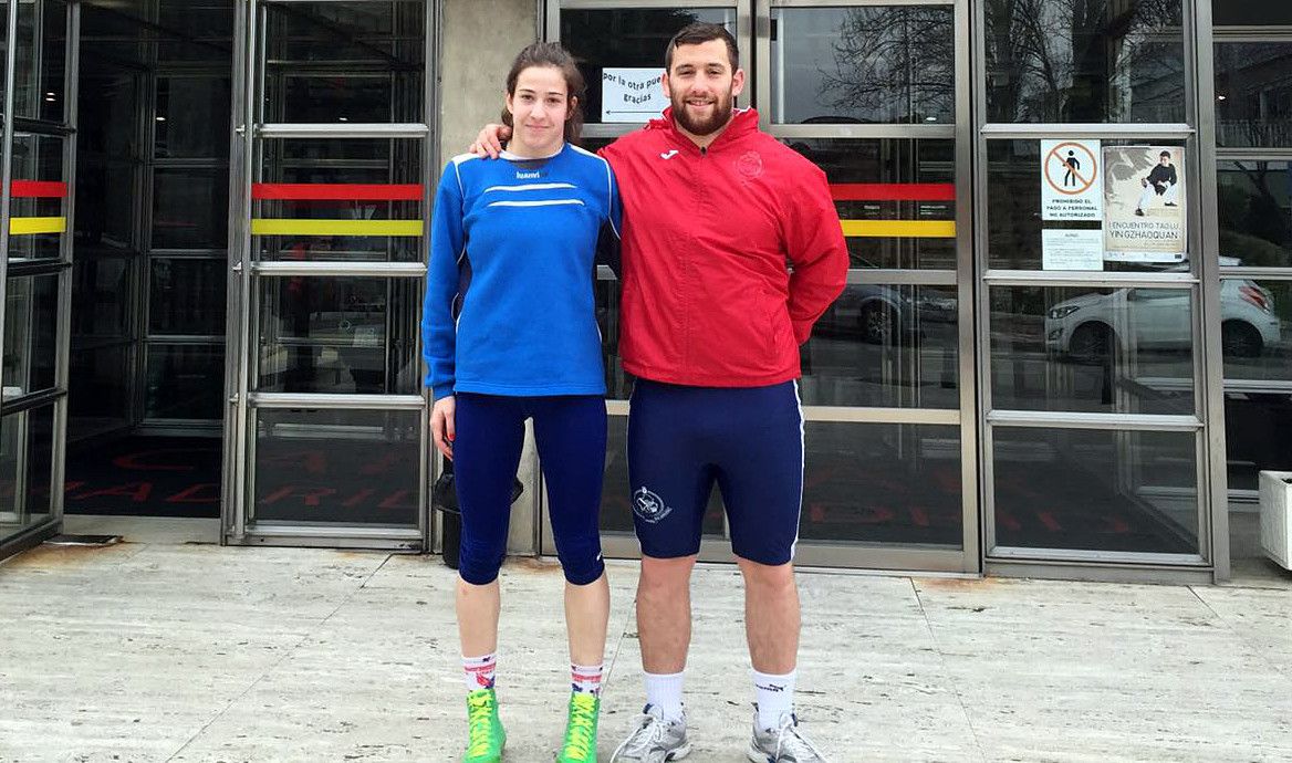 Lydia Pérez y Damián Iglesias en el Centro de Alto Rendimiento de Madrid